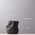 Organic Textured Ceramic Vase - Image 3