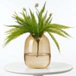 Artificial Fern Bush with realistic faux greenery for modern home décor