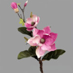 Artificial Magnolia Stem with realistic faux flowers for elegant home décor