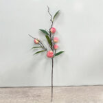 Artificial Fruit Branch with realistic faux fruits and green leaves for home décor