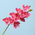 Artificial Orchid Stem with realistic faux orchid flowers for home décor