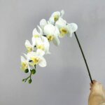 Artificial Phalaenopsis Orchid with realistic faux orchid blooms for elegant home décor