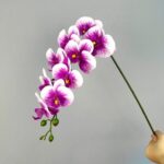 Artificial Phalaenopsis Orchid with realistic faux orchid blooms for elegant home décor