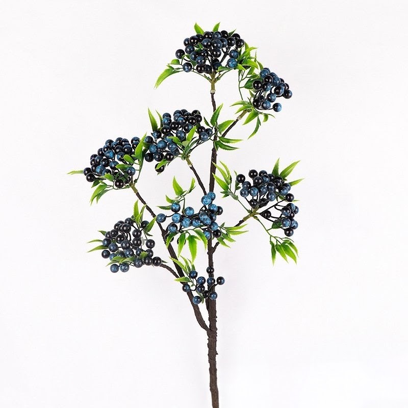 image-proxy (56)~2 Artificial Berry Spray with realistic faux berry clusters and green leaves for home décor